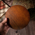 Seven Angels Disc Wood Carving - Amulet to protect against the evil eye, curses and spells - mokarve