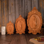 2023 New Religious gift with rich details of the wooden statue of Our Lady of Guadalupe - mokarve