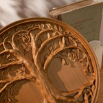 Tree of Life Wood Wall Art Decor Best Christmas Gift - With Free Stand - mokarve