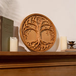 Tree of Life Wood Wall Art Decor Best Christmas Gift - With Free Stand - mokarve