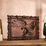 Hand-Carved Beech Wood Eagle Art: For the Bold & Spirited - Christian gift presentation