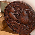Cardinal wood carving - Wood Wall Decor - mokarve