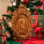 2023 New Religious gift with rich details of the wooden statue of Our Lady of Guadalupe - mokarve