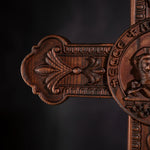 mokarve Lamb of God Wood Carving Cross Wall Decor - Paschal lamb - mokarve
