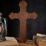 mokarve Lamb of God Wood Carving Cross Wall Decor - Paschal lamb - mokarve