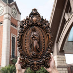 2023 New Religious gift with rich details of the wooden statue of Our Lady of Guadalupe - mokarve