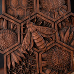 New Arrivals Handmade Wood Bee Wall Decor - Gardening Gift for Nature Lovers & Beekeepers - mokarve