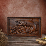 Fisherman Catching Dreams Wooden Wall Decor Wall Hanging - mokarve