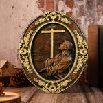 Jesus Agony in the Garden Wood Carving, Home Wall Religious Pendant Decoration - mokarve