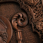 mokarve Saint Patrick Wood Carved Icon Religious Gift Wall Hanging Art Work - mokarve