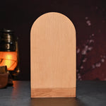 Guatalupe Wooden Candlestick Tabletop Prayer Ornament - mokarve
