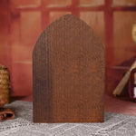 Archangel Michael Wooden Candlestick Tabletop Prayer Ornament - mokarve