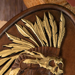 Native American Indian woman natural wood carving decoration, native day gift - mokarve