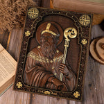 mokarve Saint Patrick Wood Carved Icon Religious Gift Wall Hanging Art Work - mokarve