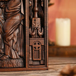 Jesus and the Apostles Wooden Wall Hanging - mokarve