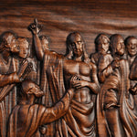 Jesus and the Apostles Wooden Wall Hanging - mokarve
