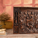 Jesus and the Apostles Wooden Wall Hanging - mokarve