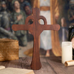 Love Cross Wooden Carving Ornament - mokarve