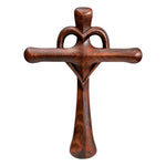 Love Cross Wooden Carving Ornament - mokarve