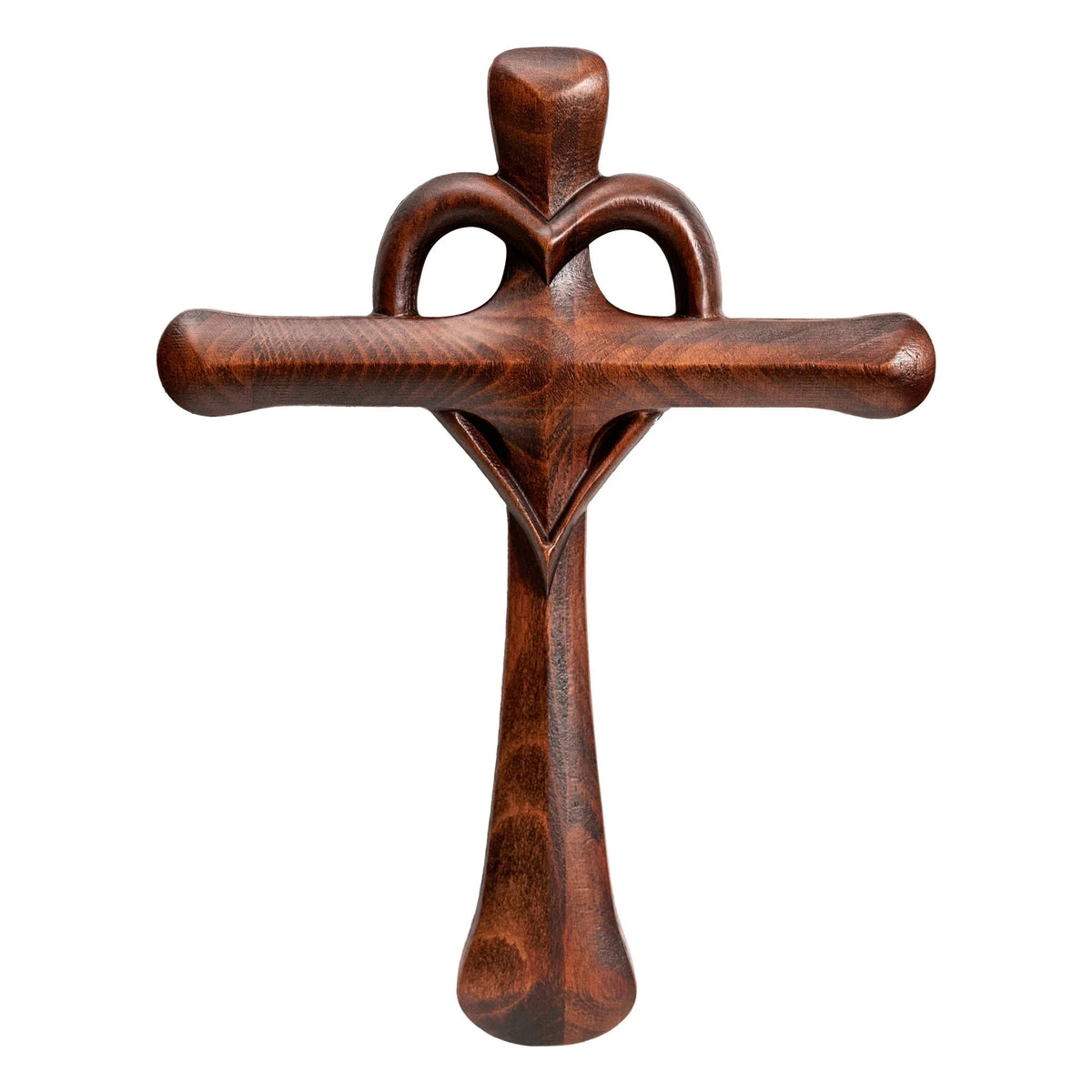 Love Cross Wooden Carving Ornament - mokarve