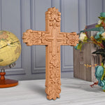 Lily Beech Cross Wall Decoration - mokarve