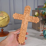 Lily Beech Cross Wall Decoration - mokarve