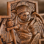 Archangel Michael Wooden Sculpture - mokarve