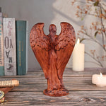 Metatron Angel Cube Beechwood Guardian Ornament: Soulful Resonance of Faith and Art - mokarve