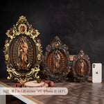 2023 New Religious gift with rich details of the wooden statue of Our Lady of Guadalupe - mokarve