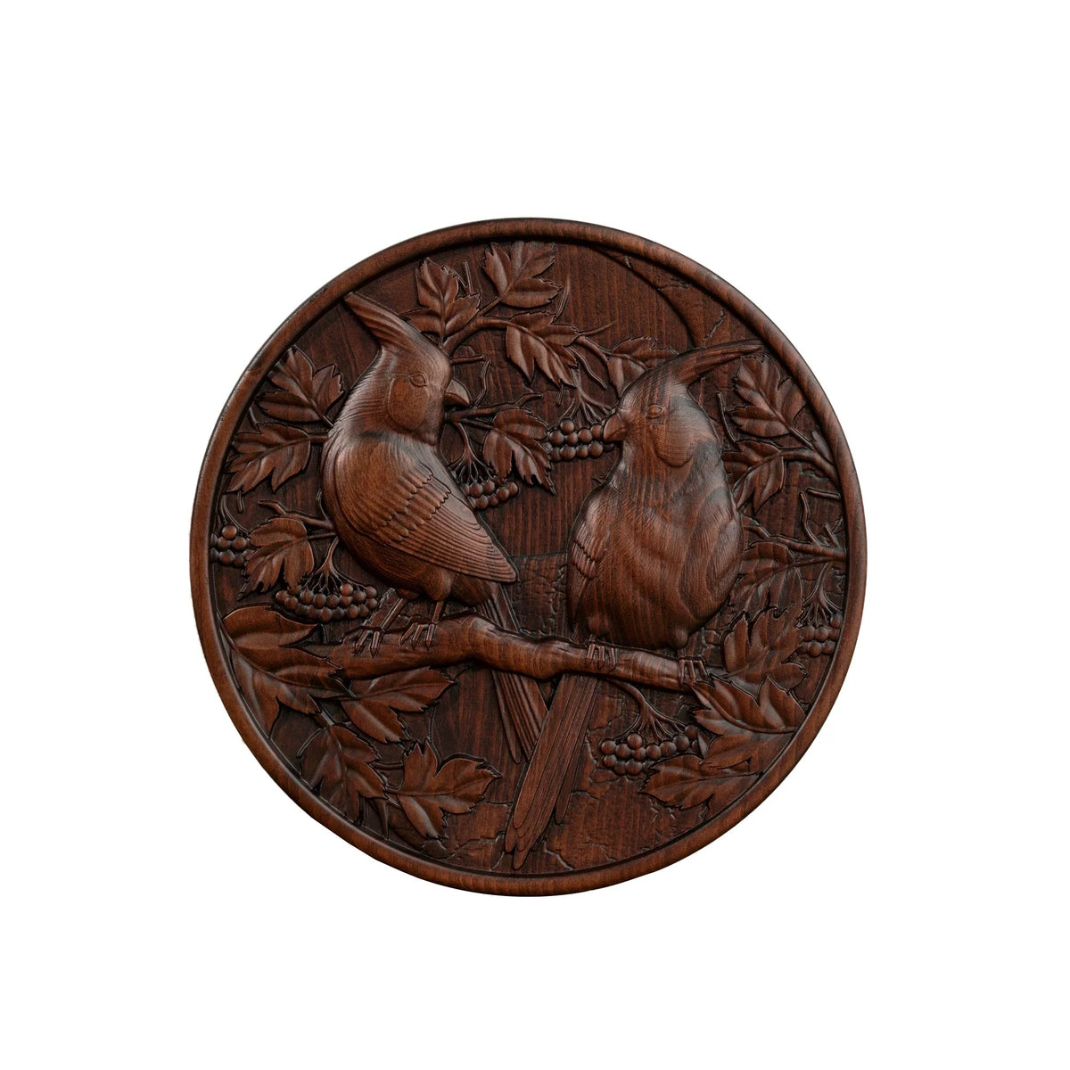 Cardinal wood carving - Wood Wall Decor - mokarve