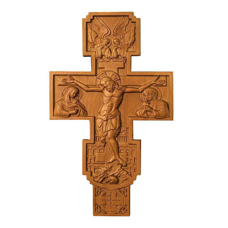 Orthodox Church Crucifixion of Jesus Large Crucifix - mokarve