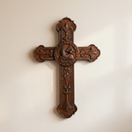 Cross on clean white wall