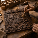 Nativity Scene Wooden Plaque – A Handcrafted Reminder of Christ's Birth