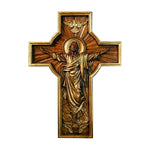 Ascension Cross Large Wooden Sculpture for Christian home decor and prayer spaces