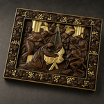 Nativity Scene Wooden Plaque – A Handcrafted Reminder of Christ's Birth
