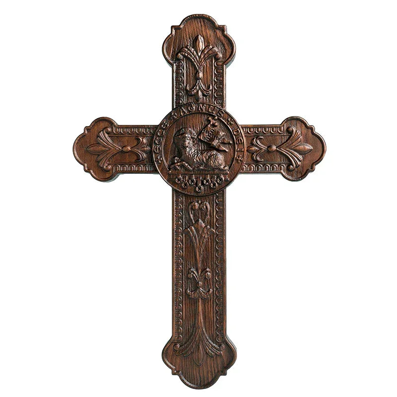 Limited Time Easter Sale: Lamb of God Wooden Cross Wall Decoration - Passover Lamb - mokarve