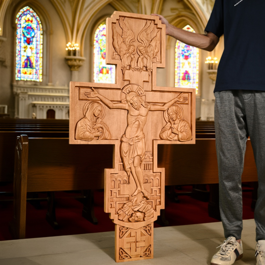 Orthodox Church Crucifixion of Jesus Large Crucifix for Christian prayer and meaningful gifting