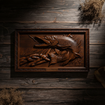 Fisherman Wooden Wall Decor detail photo 4 for wood home decor display