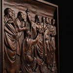 Jesus and Apostles Wooden Wall Hanging detail photo 3 for home decor display