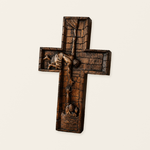 Christ Still Reaches Down – Hand-Carved Beechwood Savior Cross