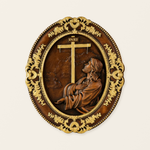 The Prayer in Gethsemane Solid Wood Carving: Find Steady Strength in His Sorrow