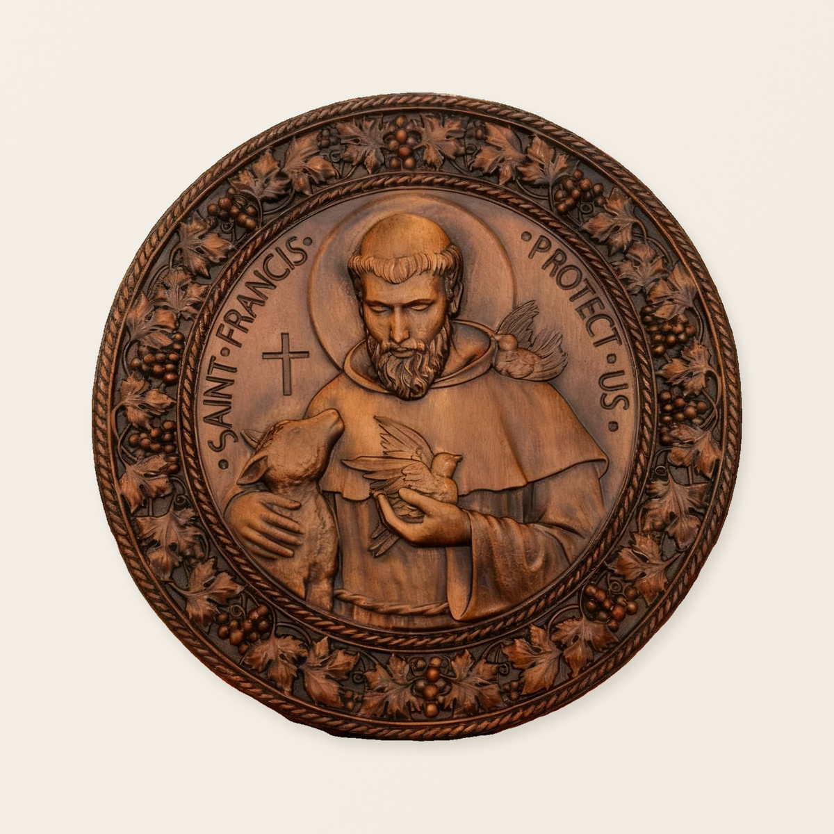 St. Francis of Assisi Wood Icon