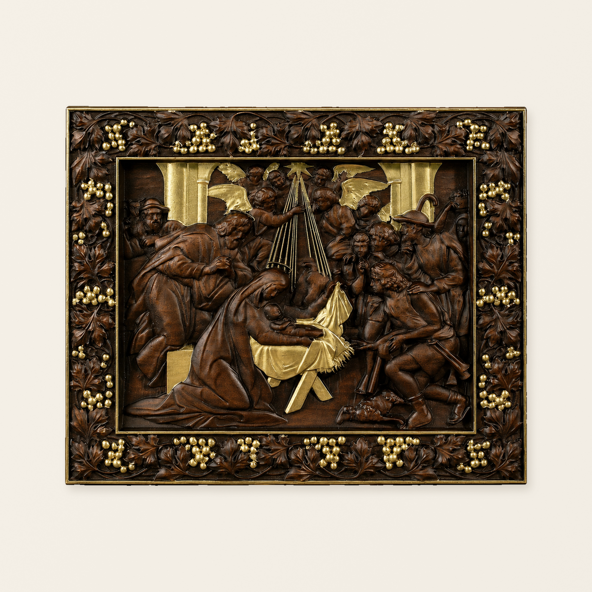 Nativity Scene Wooden Plaque – A Handcrafted Reminder of Christ's Birth
