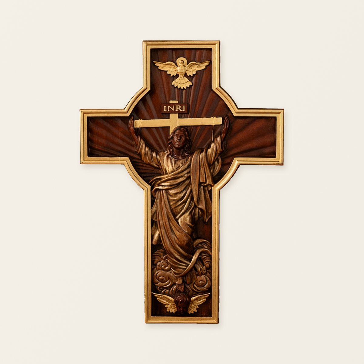 INRI Jesus Ascension Wooden Cross: A Christian Symbol of Victory & Hope