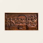 Last Supper Religious Carving Icons Gifts Wood Carving Religious Wood Wall Art