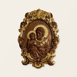 “St. Joseph & Child Jesus” Hand-Carved Wood Icon – A Timeless Christian Gift for Father’s Day & Faithful Homes
