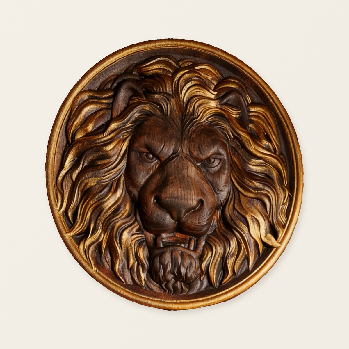 Lion Head Wooden Wall Art: Symbol of Christ the Lion of Judah