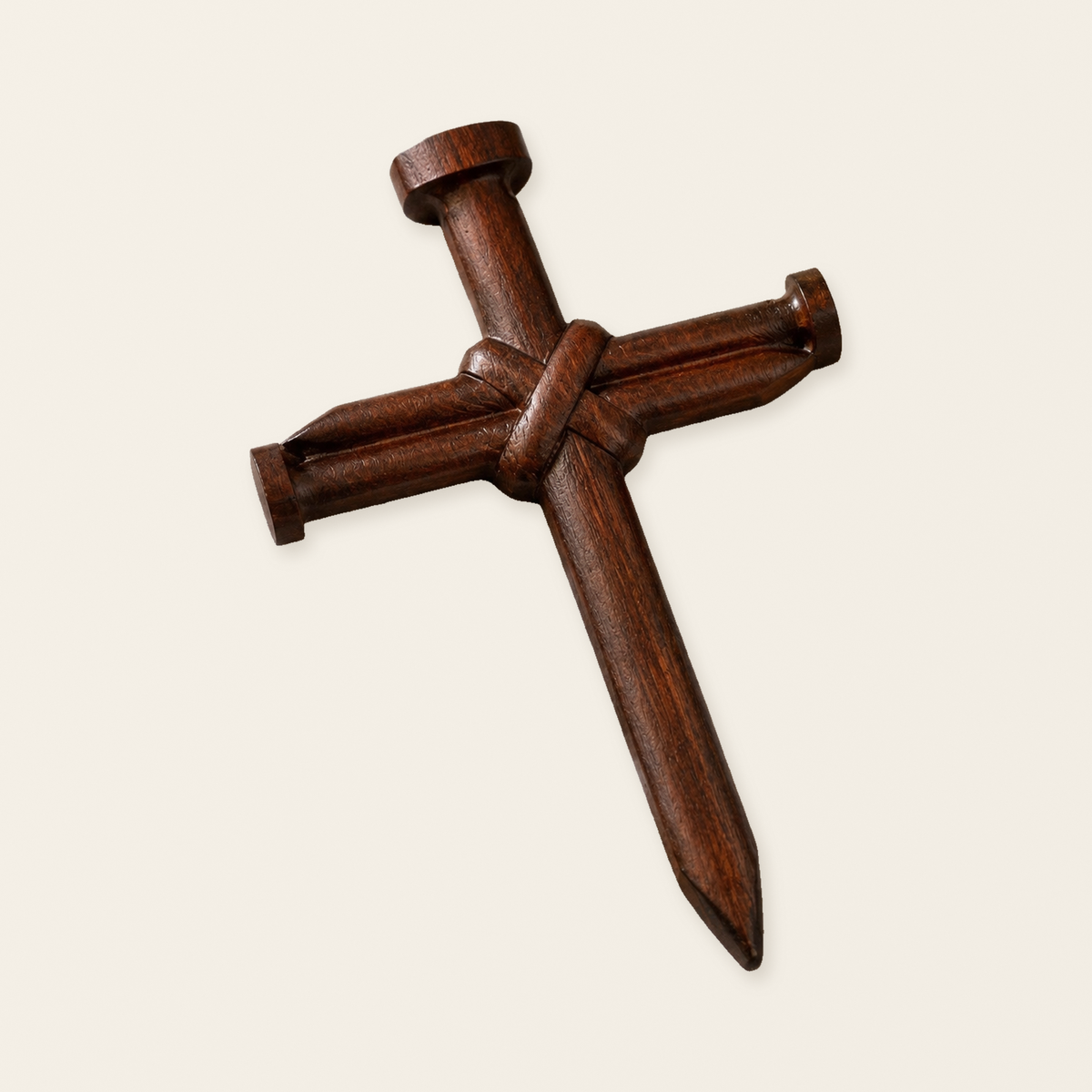Nail Cross Wooden Wall Art: A Christian Symbol of Sacrifice & Redemption