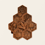 “Bee & Honeycomb” Hand-Carved Wood Wall Art – A Christian Symbol of Diligence & Divine Provision
