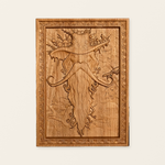 Natural Ash Wood Magician Carved Art: Whimsy Woven in Warm Wood